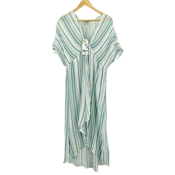 NWT Show Me Your Mumu Get Twisted Maxi Dress Point Dume Stripe - Picture 2 of 6